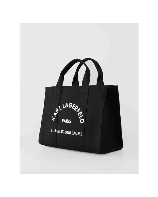 Karl Lagerfeld Black Medium tote bag cuadrado rue st-guillaume