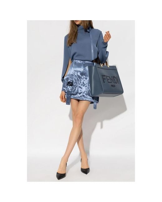 Fendi Blue Turtlenecks