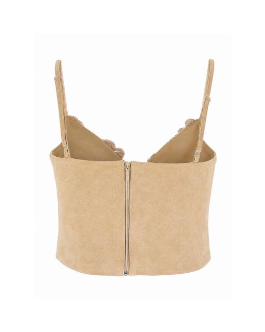 Ermanno Scervino Natural Sleeveless Tops