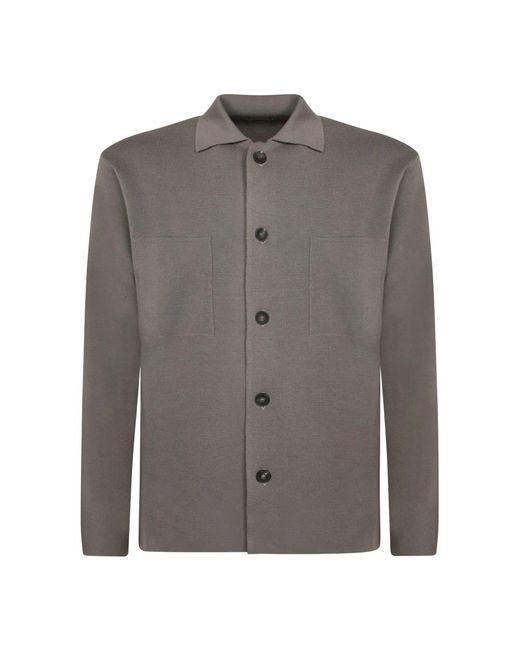 Dell'Oglio Milano Mantel in Gray für Herren
