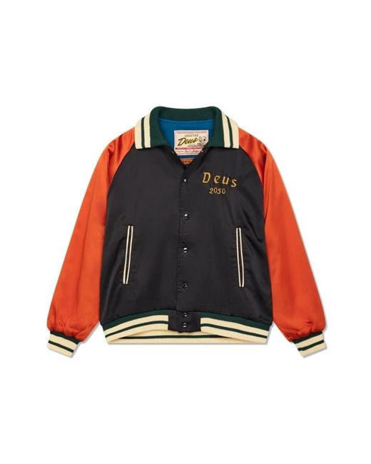 Deus Ex Machina Red Bomber Jackets for men
