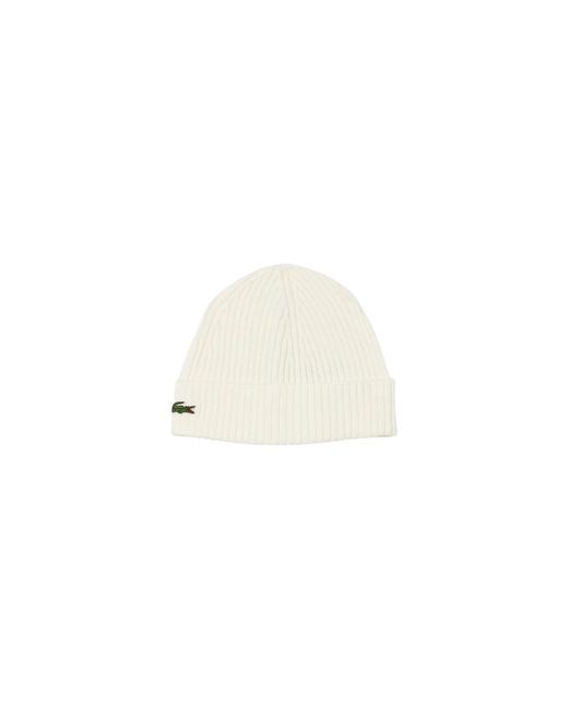 Lacoste White Beanies for men