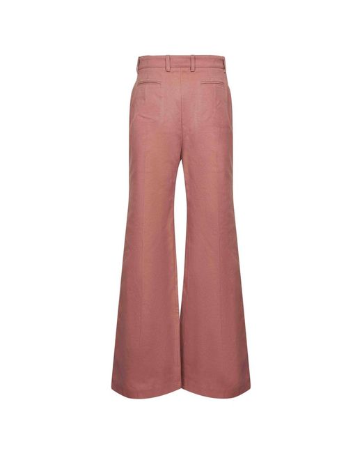 Chloé Pink Wide Trousers