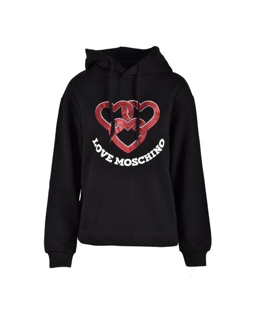 Felpa nera per donne di Love Moschino in Black