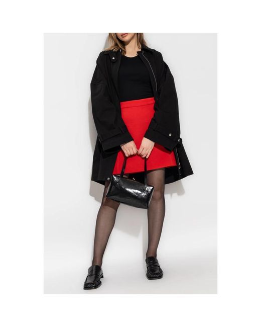 Jil Sander Short Skirts in het Red