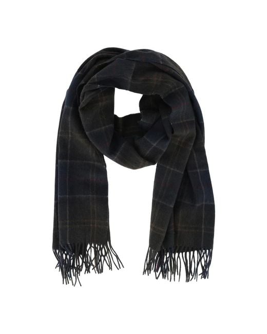 Barbour Black Winter Scarves