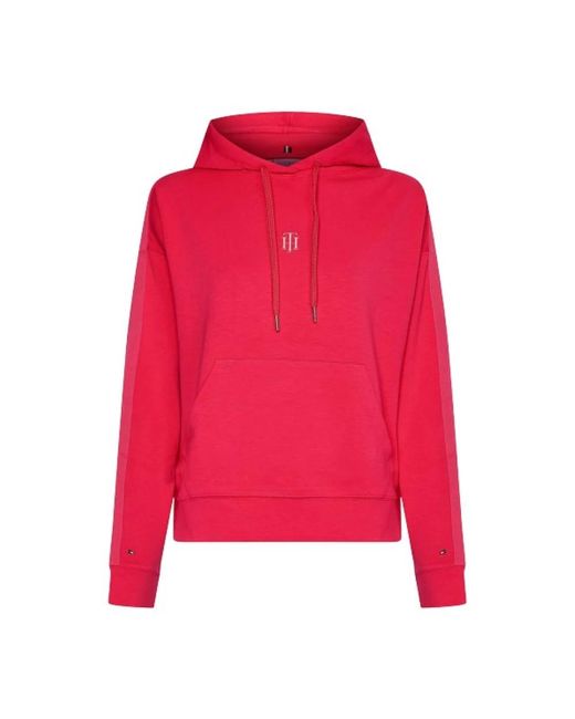 Hoodies di Tommy Hilfiger in Red