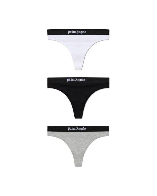 Palm Angels Driepack Katoenen Stringbroekjes in het White