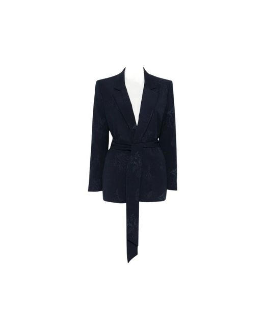 Twinset Jassen ,Blauw ,Patchwork Blazer in het Blue