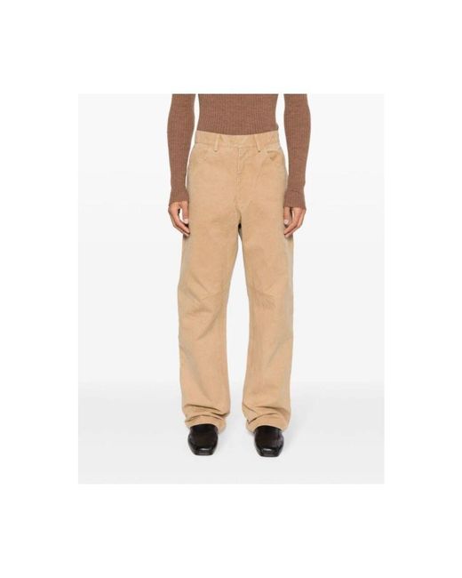 Wide Trousers di Entire studios in Natural da Uomo