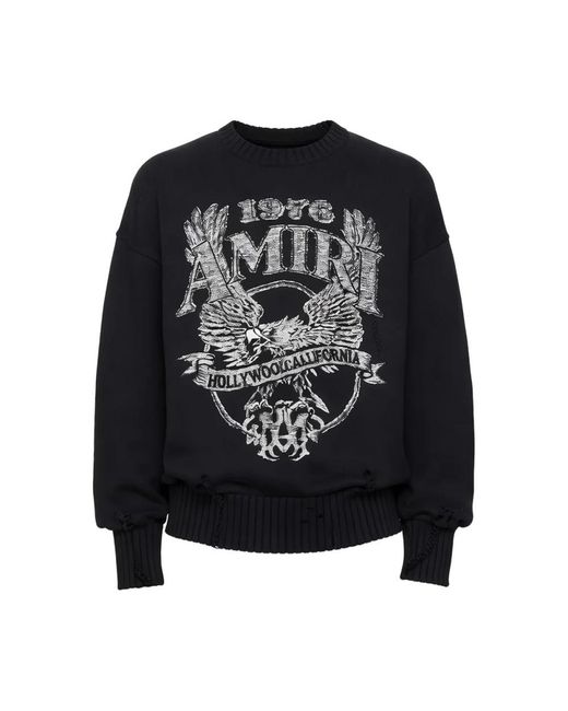 Amiri Rondgebreide Kleding in het Black voor heren