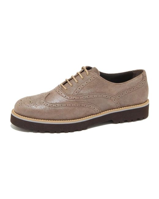 Hogan Brown Laced Shoes