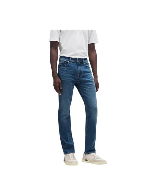 Slim-Fit Jeans di HUGO in Blue da Uomo