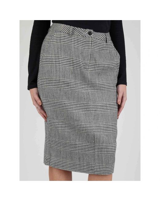 Kiton Pencil Skirts in het Gray