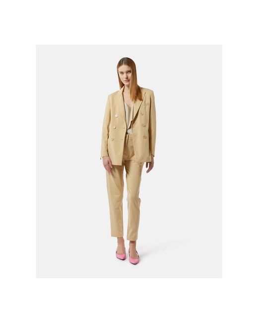 Silvian Heach Natural Satin Top Mit Volant