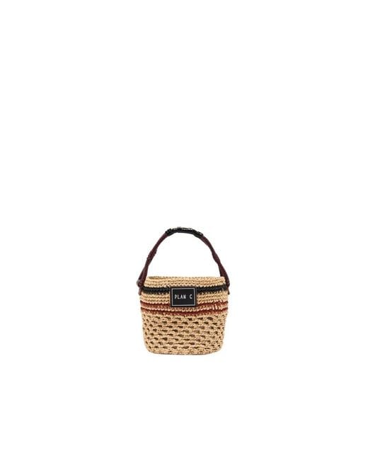 Plan C Metallic Bucket Bags