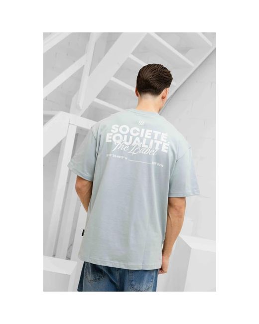 T-Shirts Equalite de hombre de color Blue