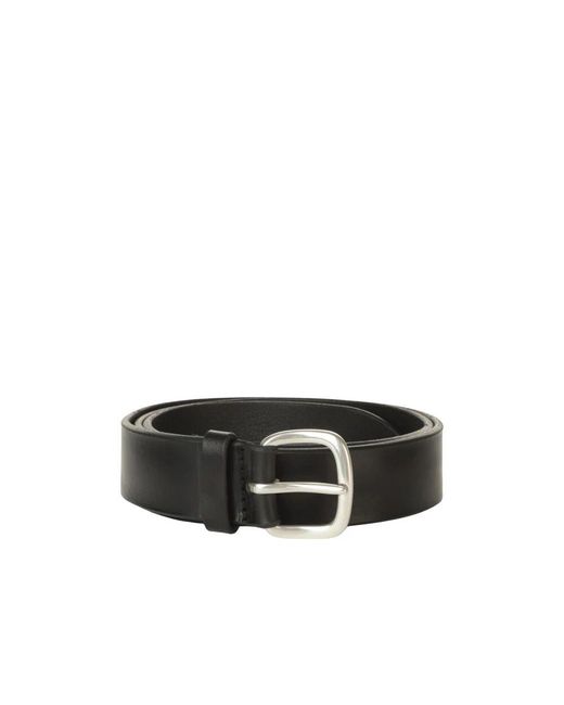 Orciani Sportlicher Bull Soft Schwarzer Taillengürtel in Black für Herren