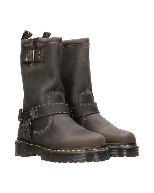 Dr. Martens Anistone Hi Biker Laarzen in het Black