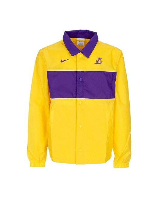 Nike Coach Jacket Herren Nba Lightweight Jacket Loslak in Yellow für Herren