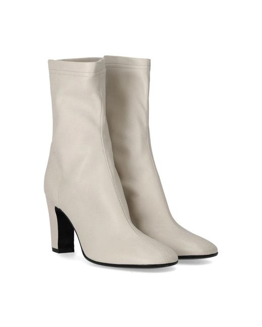 Strategia Gray Heeled Boots