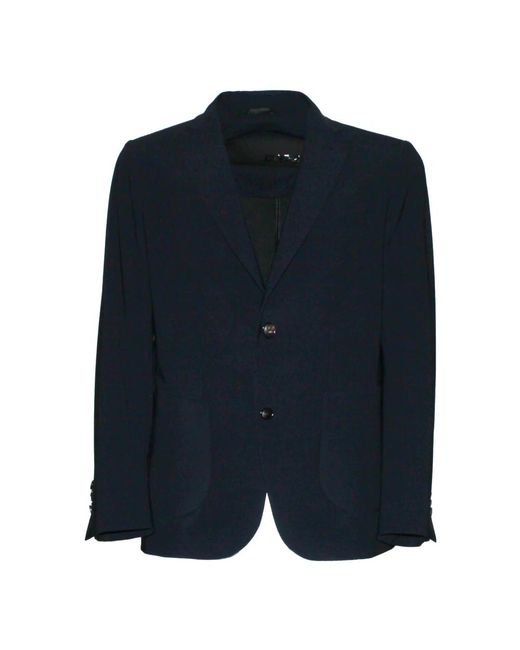 Rrd Jassen ,Blauw ,Polyester Jacket Met Knopen Aan De Voorkant in het Blue voor heren