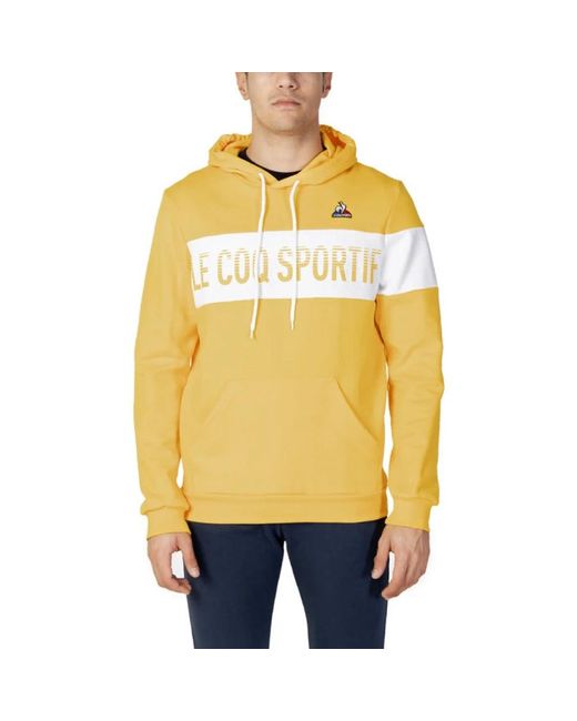 Le Coq Sportif Yellow Hoodies for men