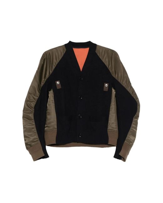Cardigans Sacai de color Black