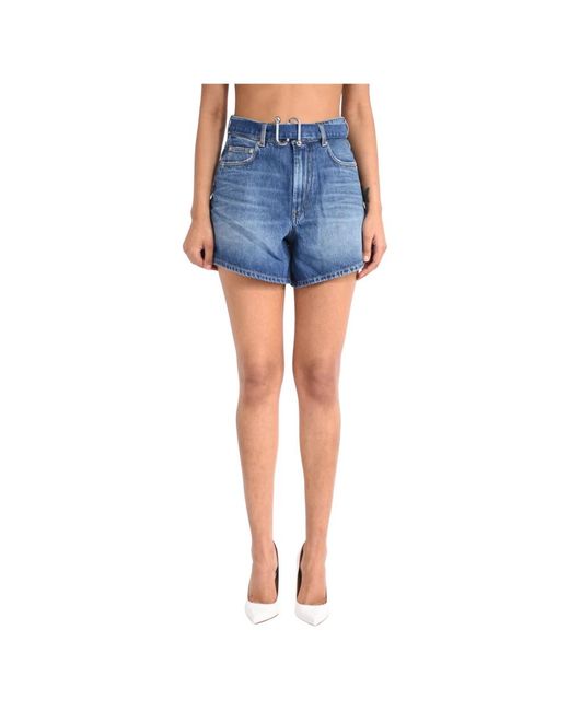 Sportmax Blue Denim Shorts