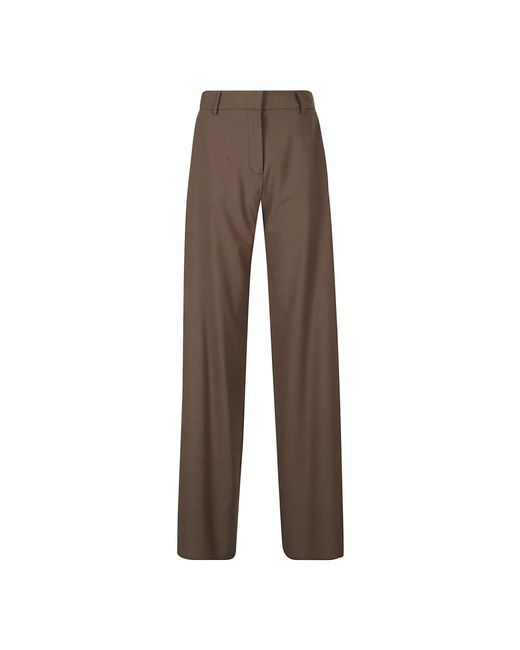 Malo Brown Straight Trousers