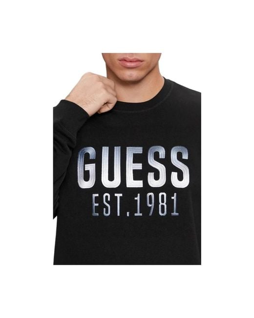Guess Smart casual sweatshirt stilvoll aufwerten in Black für Herren