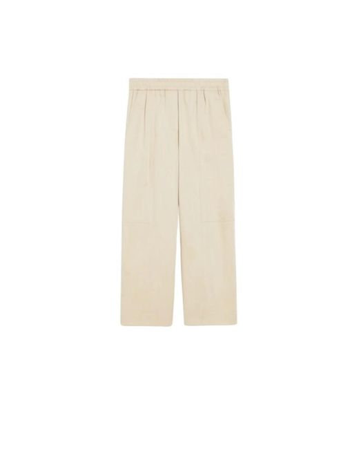 Wide Trousers Weekend by Maxmara de color Natural