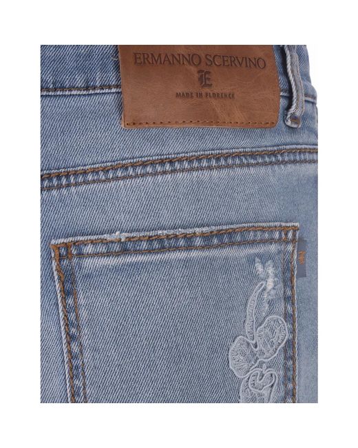 Ermanno Scervino Blue Denim shorts