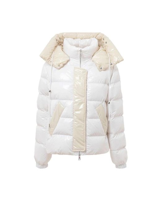 Add Jassen ,Wit ,Witte Hooded Puffer Jas Vrouwen in het White