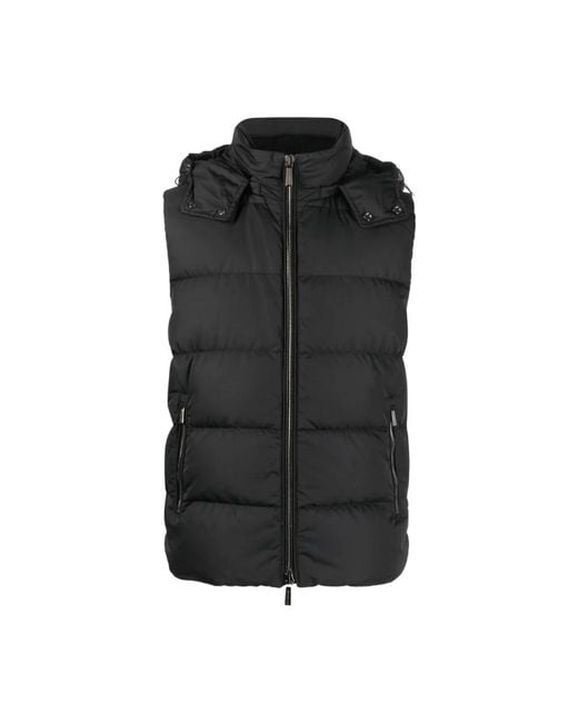 Moorer Black Waistcoats for men