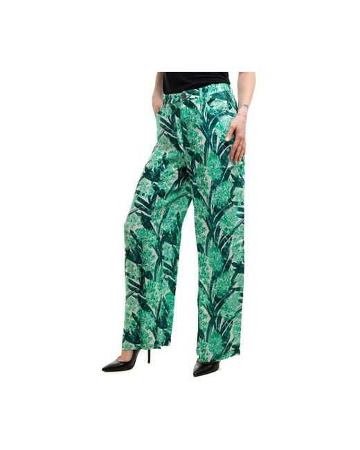 Armani Exchange Green Wide Trousers