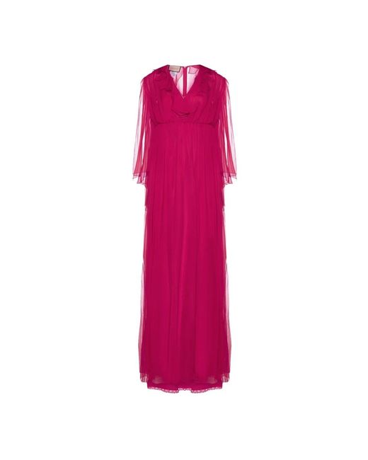 Gucci Pink Silk Midi Dress