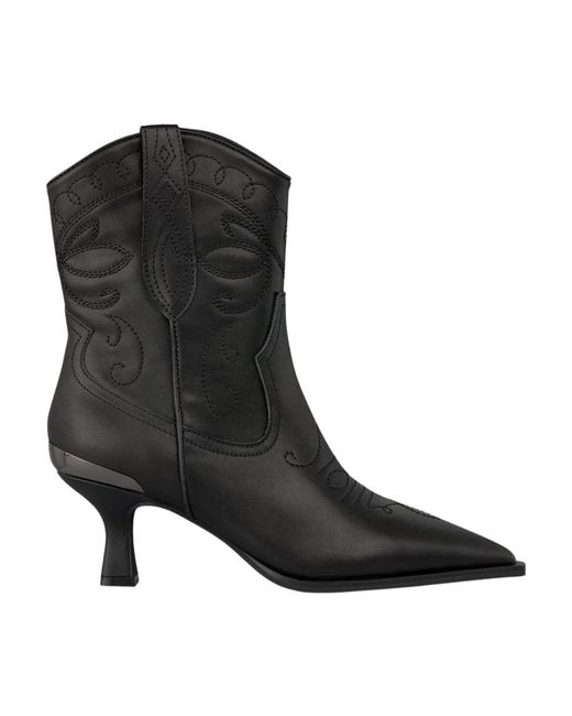 Alma En Pena. Black Cowboy & Biker Boots