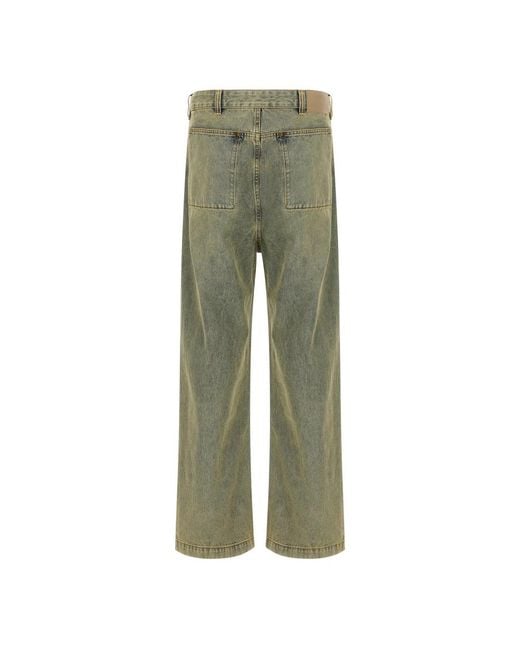 Entire studios Gem Surface Wave Jeans in het Green