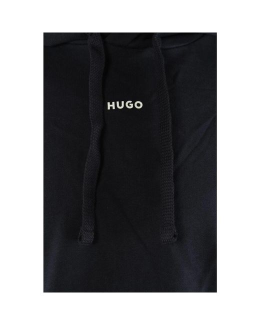 HUGO Blue Hoodies for men