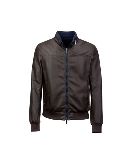 Gimo's Jassen ,Bruin ,Leather Jassen in het Black voor heren