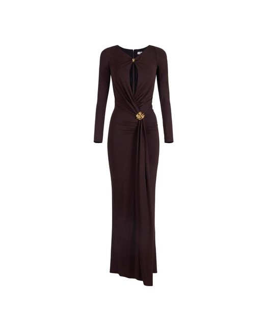 Elisabetta Franchi Purple Maxi Dresses