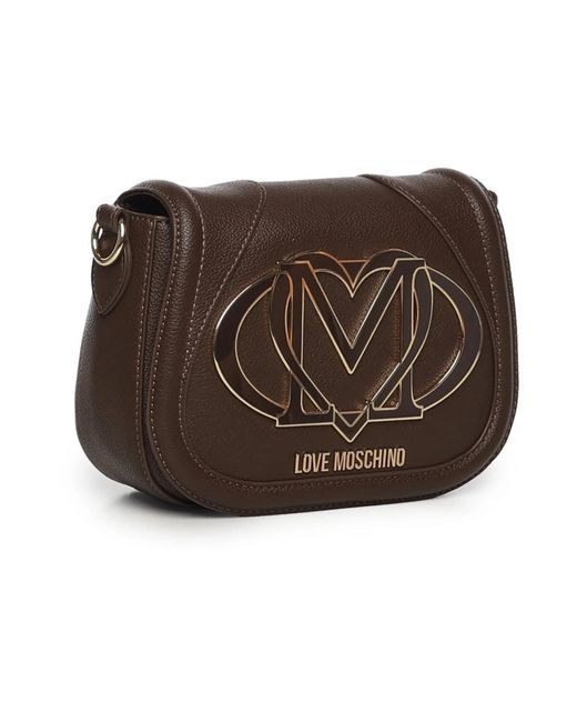 Love Moschino Brown Cross Body Bags