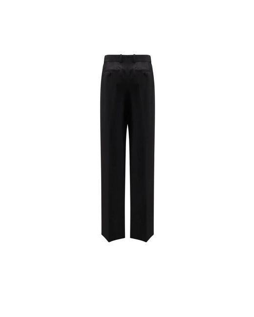 Tom Ford Wijde Wollen Broek in het Black