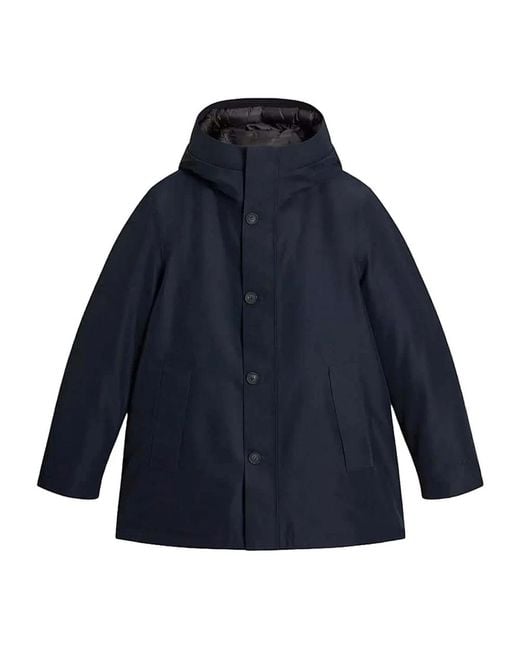 Woolrich Blue Winter Jackets for men