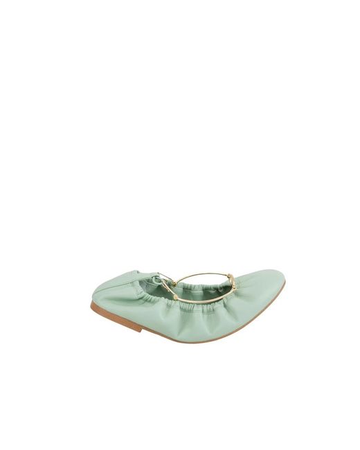 Twinset Green Ballerina Shoes