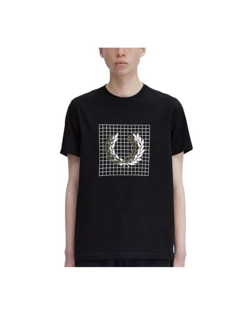 Fred Perry Black T-Shirts for men