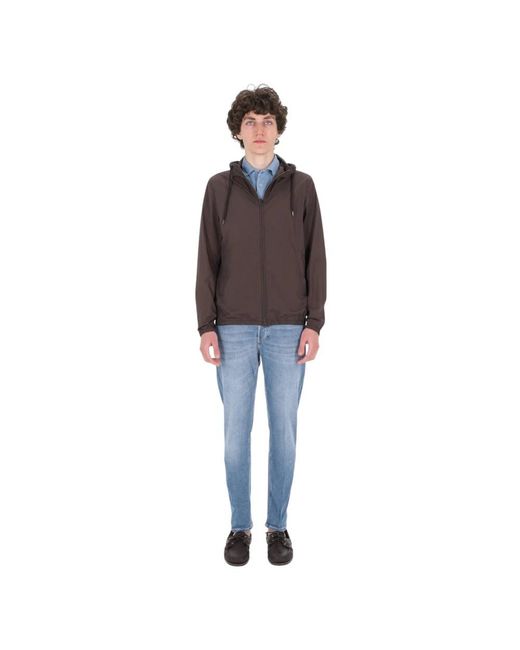 Herno Brown Light Jackets for men