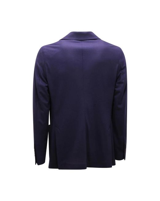 Circolo 1901 Jassen ,Blauw ,Wol Wol Kasjmier Jas Inktblauw in het Blue voor heren