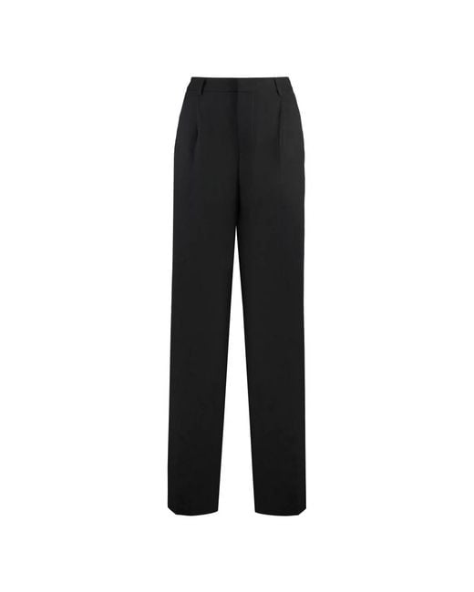 PT Torino Black Straight Trousers